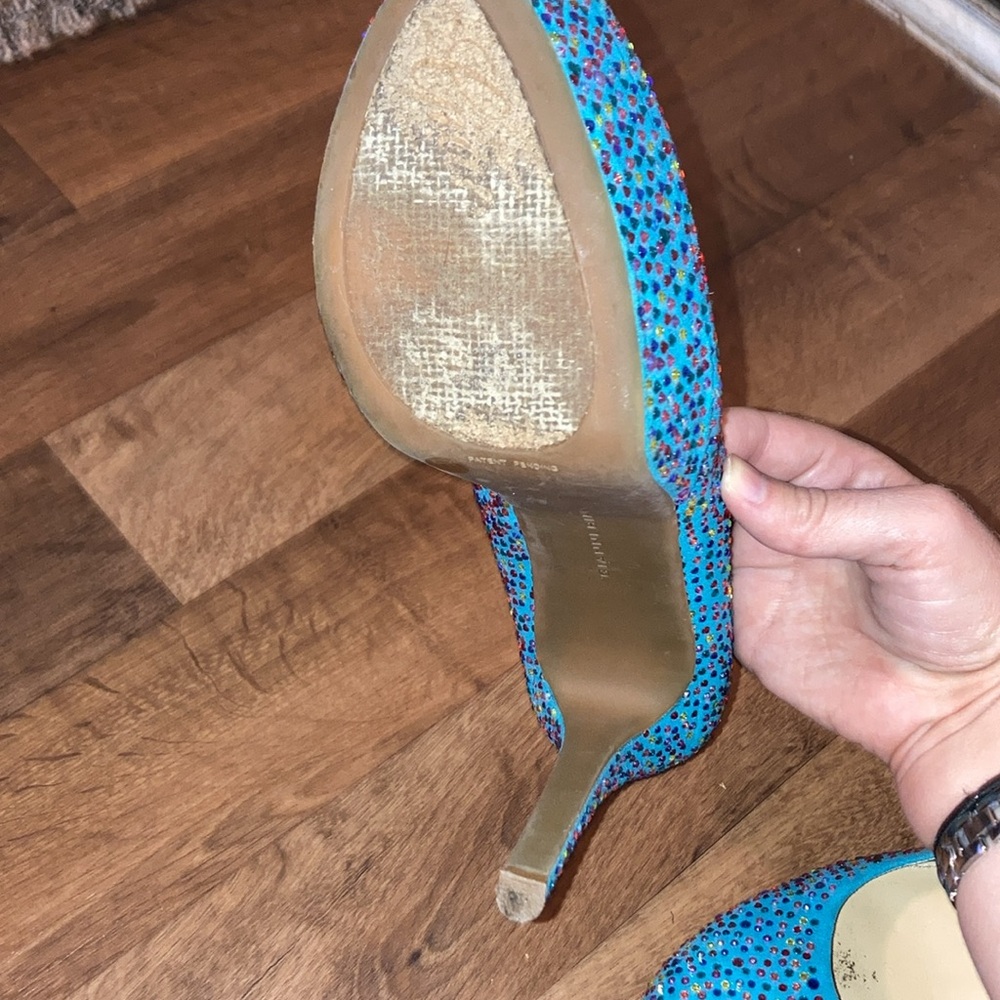 Gianni Bini Teal And Multi-Color Rhinestones - image 7